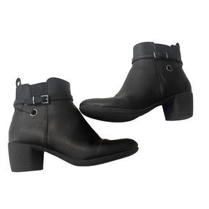 Andiamo Women's Size‎ 9.5 Aniles Faux Leather Ankle Moto Black Booties Boots